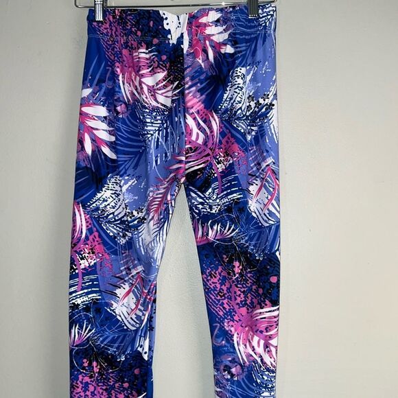 Love vibrant tropical print leggings size Large - Picture 6 of 6